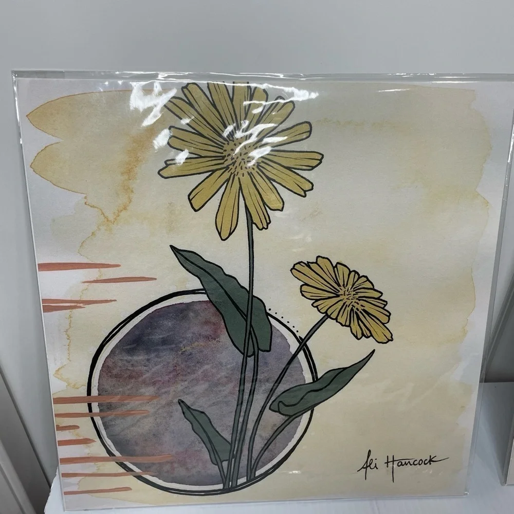 Whiskey Jack Designs Set of 3 Paintings 12x12 Castilleja Lupine Balsamroot